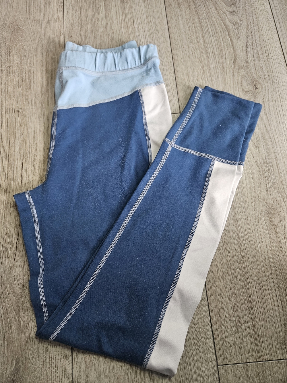 Peak Performance Women's Blue Colorblock Athletic Leggings Size Small Activewear
